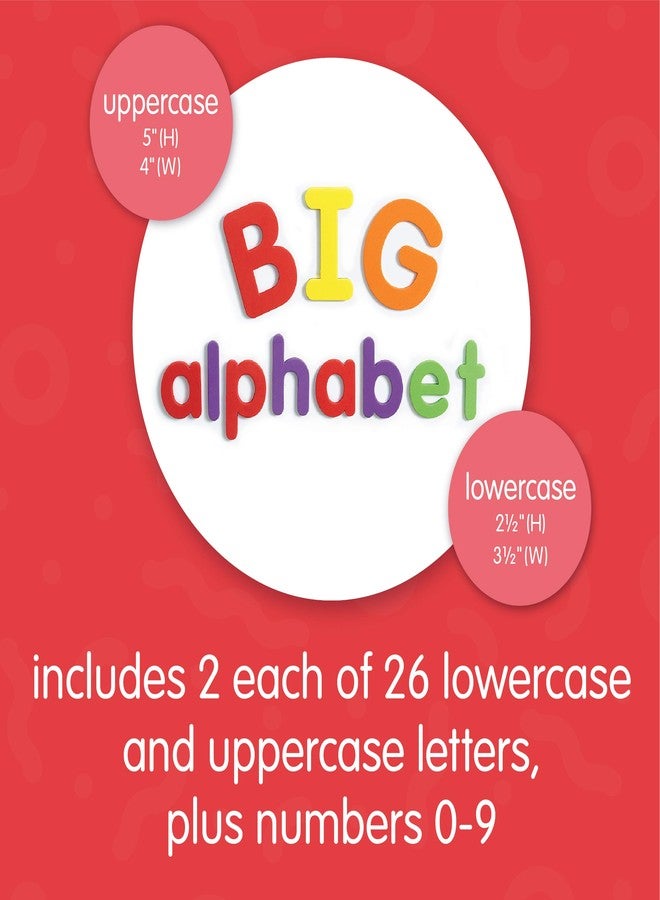 Excellerations Giant Foam Magnetic Letters & Numbers Upper and Lower Case Classroom Set (Pack of 115) - Image 3